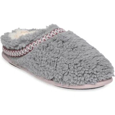 Gaahuu Faux Shearling Lined Slipper In Grey