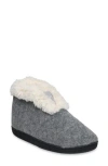 Gaahuu Faux Wool & Faux Shearling Slipper In Sweatshirt Grey