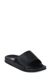 Gaahuu Perforated Slide Sandal In Black