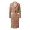 Gaala Brown Madina Tweed Two Piece In Brown