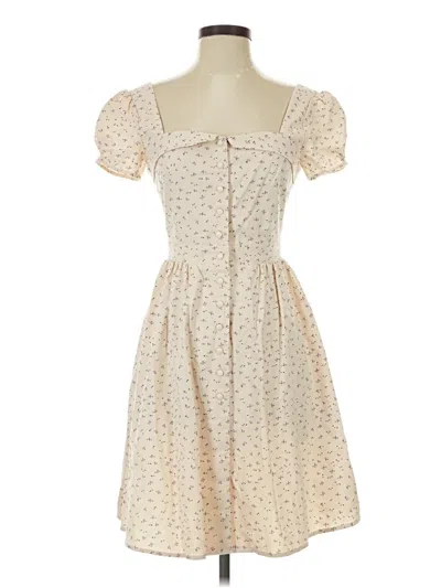 Pre-owned Gaala Casual Dress In Ivory
