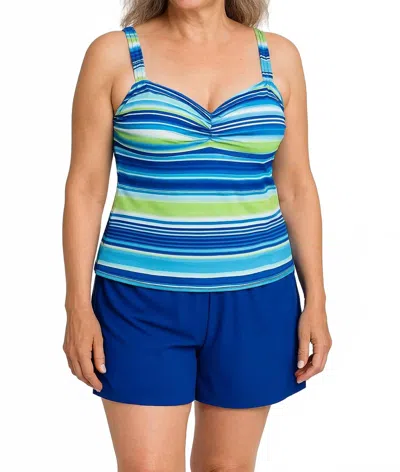Gabar Tankini And Swim Short Set In Blue