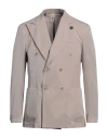 Gabardine Man Blazer Beige Size 42 Lyocell