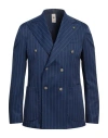Gabardine Man Blazer Blue Size 44 Polyester, Elastane, Viscose
