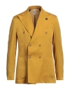 Gabardine Man Blazer Marigold Size 42 Lyocell In Yellow