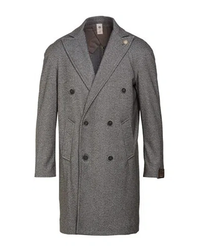 Gabardine Man Coat Grey Size 40 Polyester In Gray