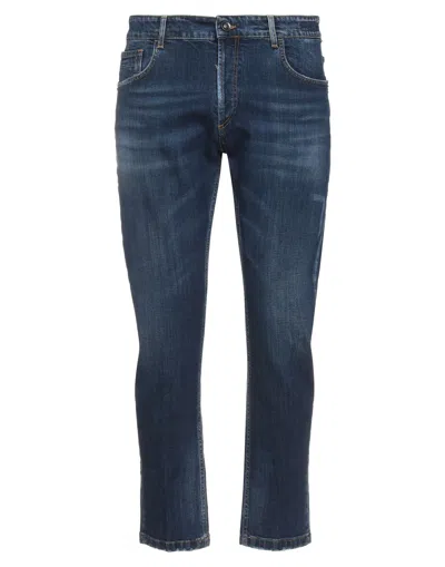 Gabardine Jeans In Blue