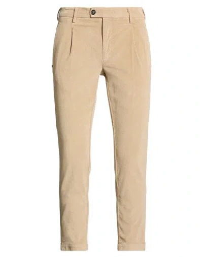 Gabardine Man Pants Beige Size 32 Cotton, Lyocell, Elastane