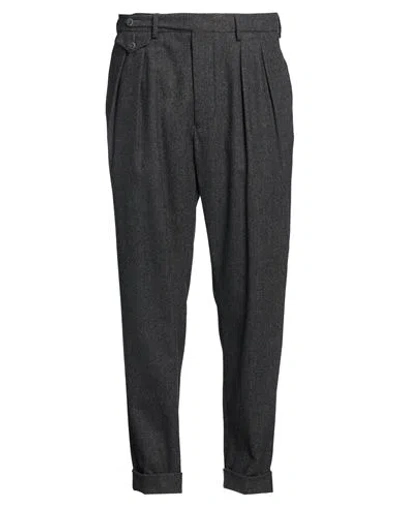 Gabardine Man Pants Charcoal Size 26 Polyester, Wool, Viscose In Gray