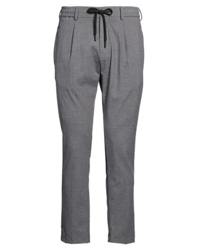 Gabardine Man Pants Grey Size 36 Polyester, Viscose, Elastane In Gray