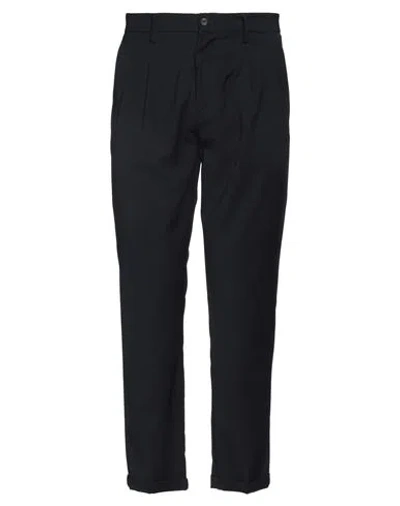 Gabardine Man Pants Midnight Blue Size 38 Polyester, Viscose, Elastane
