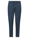 Gabardine Man Pants Navy Size 32 Cotton, Elastane In Navy Blue