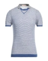 Gabardine Man Sweater Blue Size 3xl Linen, Polyamide