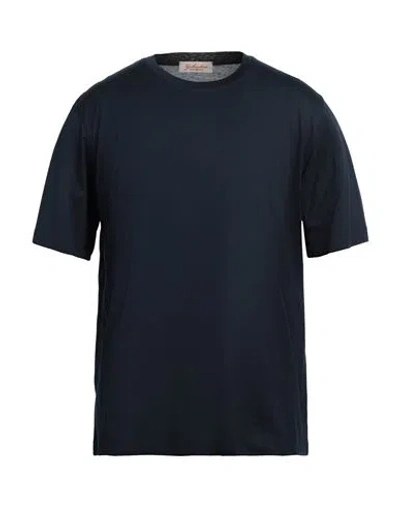 Gabardine Man T-shirt Midnight Blue Size Xxl Cotton