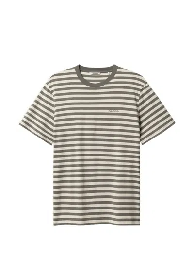 Gabba Dune Striped T-shirt In Neutral