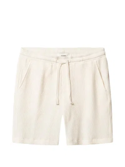 Gabba Gabtommi Wup Waffle-knit Drawstring Shorts In White