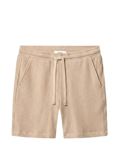 Gabba Gabtommi Wupwaffle-knit Drawstring Shorts In Neutral
