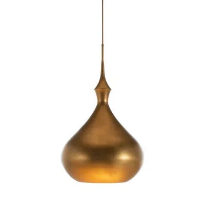 Gabby 2 - Light Bronze Pendant In Vintage Gold