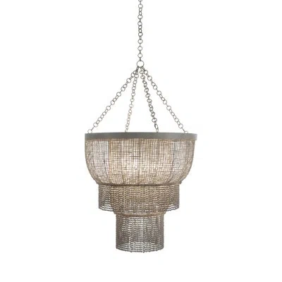 Gabby 4 - Light Chandelier In Antique White|white Washed Wood