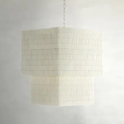 Gabby 6 - Light Chandelier In Winter White