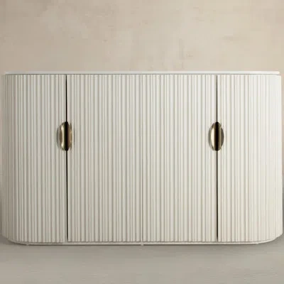 Gabby 70'' Sideboard In Brushed Brass|sesame White