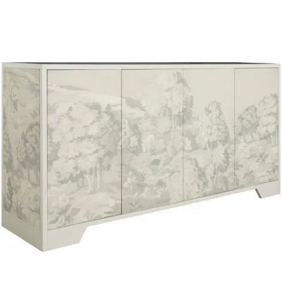 Gabby 72'' Sideboard In Custom Printed Fabric|sesame White|natur