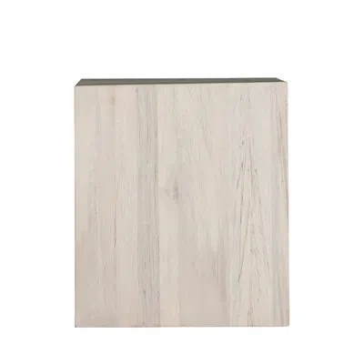 Gabby Alistair Side Table - Spalted In White