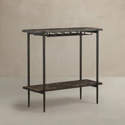 Gabby Ariana Bar Console - Imperial In Marron Imperial Marble