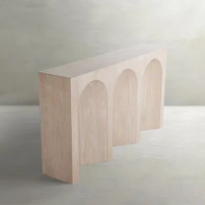 Gabby Arlee 60" Solid Wood Console Table In White Wood