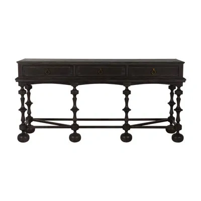 Gabby Arrington 76" Console Table In Cerused Ash