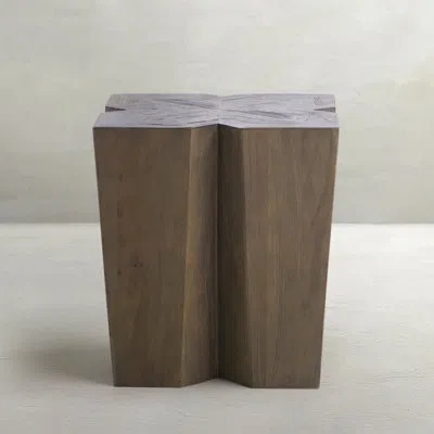 Gabby Arthur End Table In Vintage Gray Elm