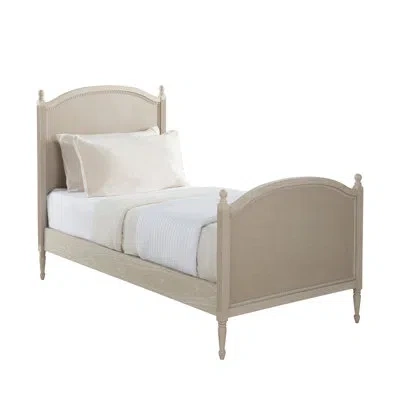 Gabby Caroline Bed - White In Cerused White|white Painted Burlap