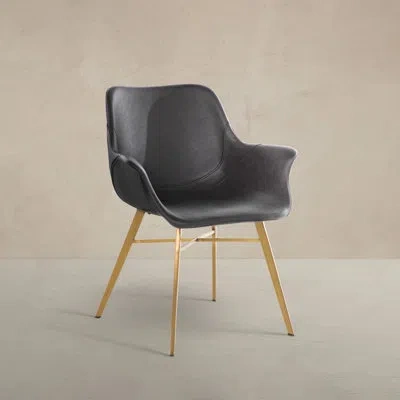 Gabby Channing Dining Chair In Stainless Gold
