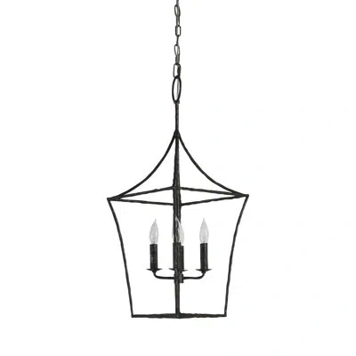 Gabby Clover Pendant - Large In Black