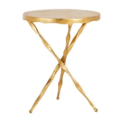 Gabby Edgar Cast Iron Pedestal End Table