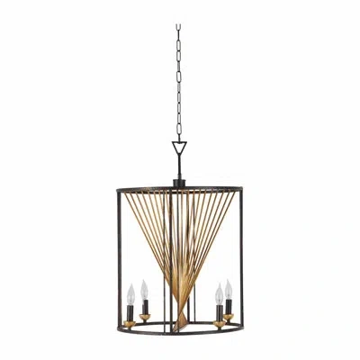 Gabby Elliot 4 - Light Drum Chandelier In Vintage Gold|antique Bronze;vintage Gold,antique Bronze;vintage Gold,antique Bronze