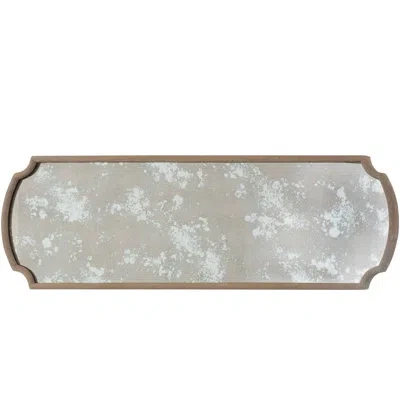 Gabby Elongated Mirror In Natural Wood