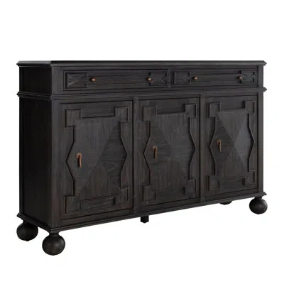 Gabby Ezekiel Sideboard - Dark In Cerused Forest Black|antique Bronze