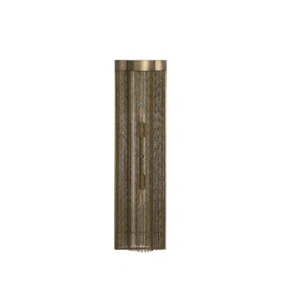 Gabby Flush Mounted Sconce In Brushed Brass