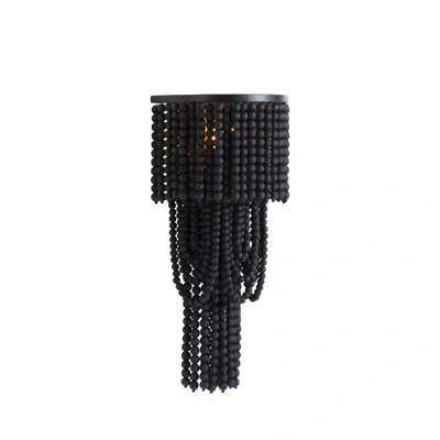 Gabby Flush Mounted Sconce In Charcoal Black|matte Black