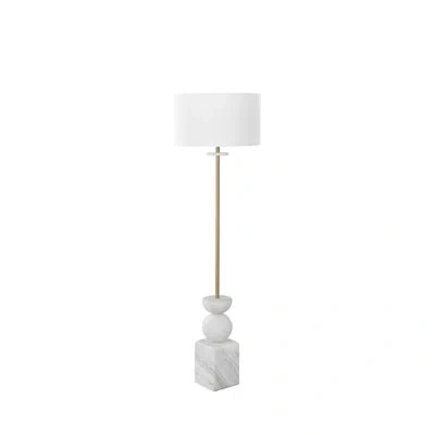 Gabby Gia Floor Lamp In Brass|marble