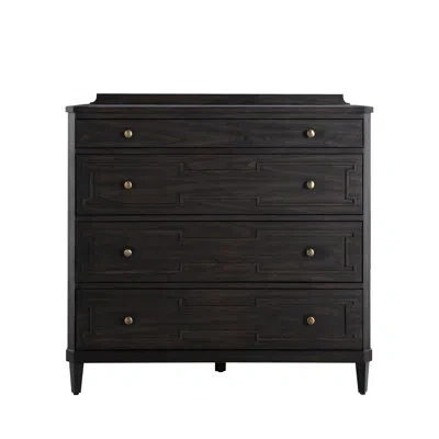 Gabby Glenwood Chest In Agros White Stone;cerused Brown