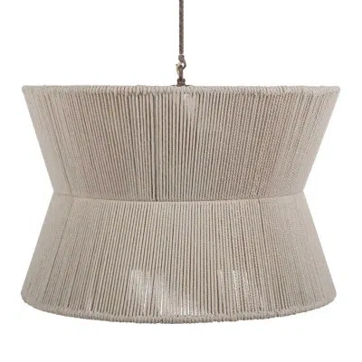 Gabby Gregory 8 - Light Shaded Geometric Chandelier With Rope Accents In Brown
