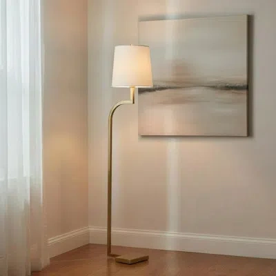 Gabby Hawthorne 53" Floor Lamp In Matte Antique Brass