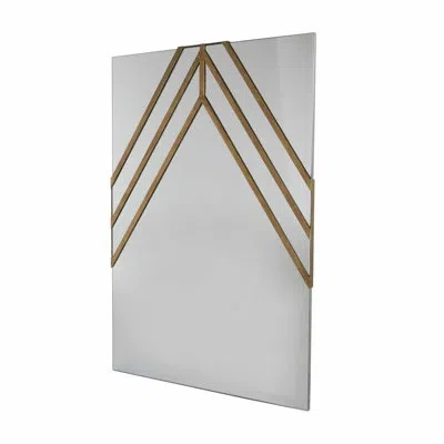 Gabby Hopkins Rectangle Metal Wall Mirror