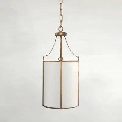 Gabby Ida Light Lantern Cylinder Pendant In Antique Bronze