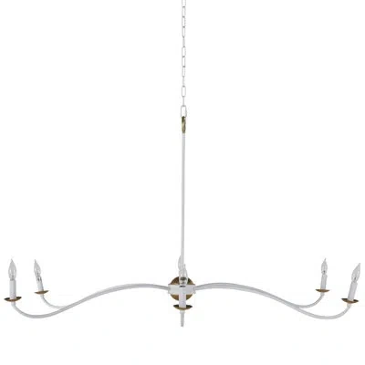 Gabby Irvine 6 - Light Candle Style Classic Chandelier In Plaster White,vintage Gold