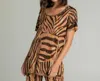 Gabby Isabella Animal Print Tunic In Tiger In Multi