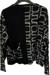 Gabby Isabella Women Textured Top In Black & White In Multi
