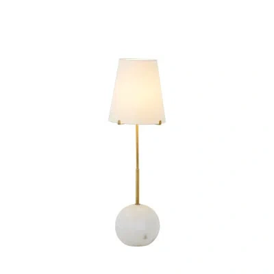 Gabby Janie Table Lamp In White; Stained Gold